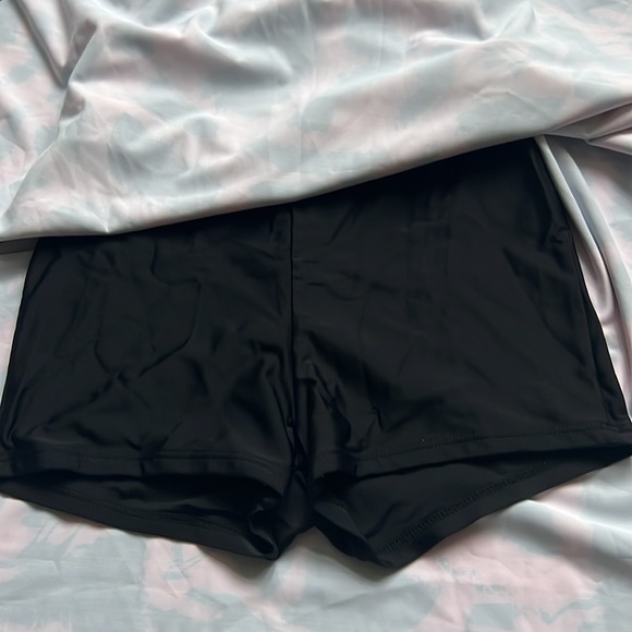 One Piece High Waist Elastic Shaping Body Floral Bathing Suit with Boyshort - Picture 9 of 9